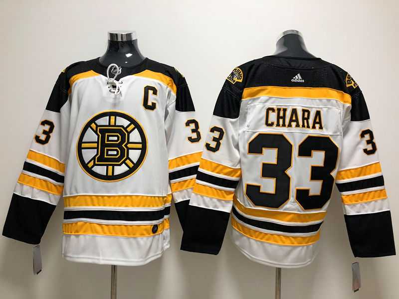 Boston Bruins 33 Zdeno Chara White Adidas Stitched Jersey